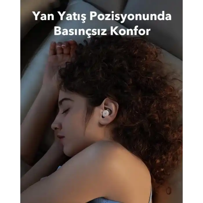 Soundcore by Anker Sleep A20 Bluetooth Kulak İçi Uyku Kulaklıkları, Huzurlu Bir Gece Uykusu, Krem, A6611