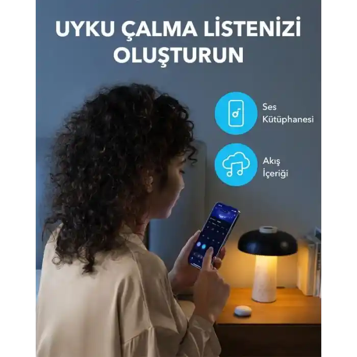 Soundcore by Anker Sleep A20 Bluetooth Kulak İçi Uyku Kulaklıkları, Huzurlu Bir Gece Uykusu, Krem, A6611