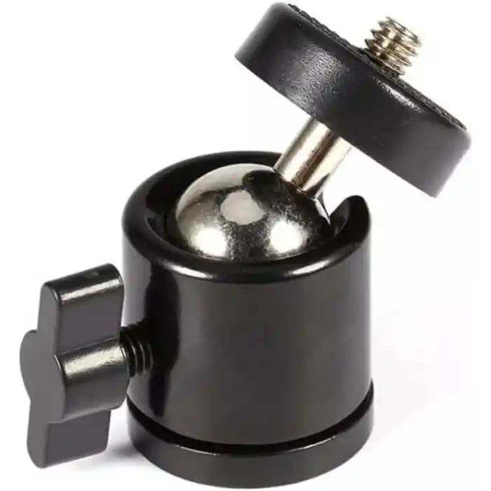 Coverzone Telefon Tripod Tutucu Başlık + Tripod 90° Yönlendirme Aparatı 360 Derece Dönebilen Başlık Tüm Tripodlara Uyumlu Metal Mafsal Aparatı P231 (P231 telefon tutucu + Mafsal)