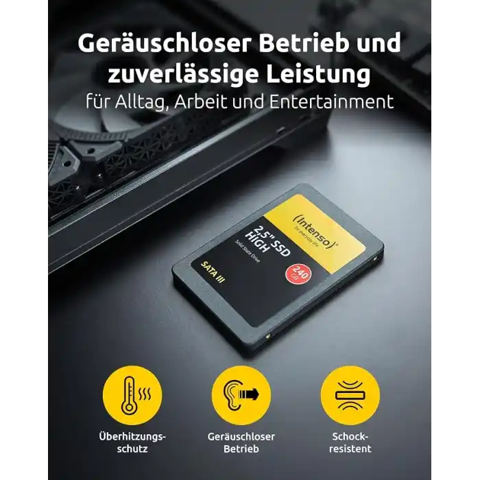 Intenso SSD 2.5 inç SATA 3 120 GB, Siyah