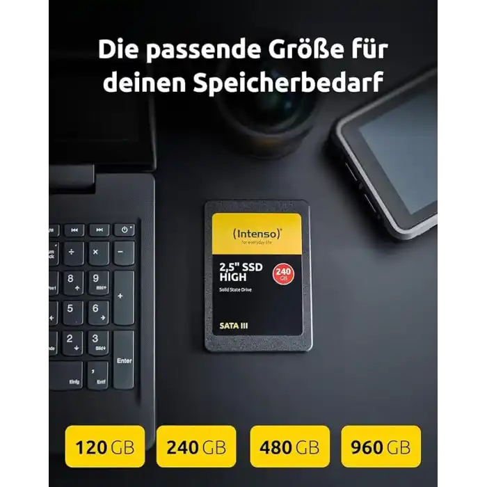 Intenso SSD 2.5 inç SATA 3 120 GB, Siyah