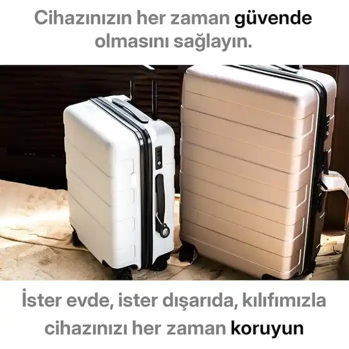 Minesk Airtag ile Uyumlu SuperLock Serisi Kilitli Kılıf ve Darbelere Karşı Ultra Güçlü Koruyucu Anahtarlık (Siyah)