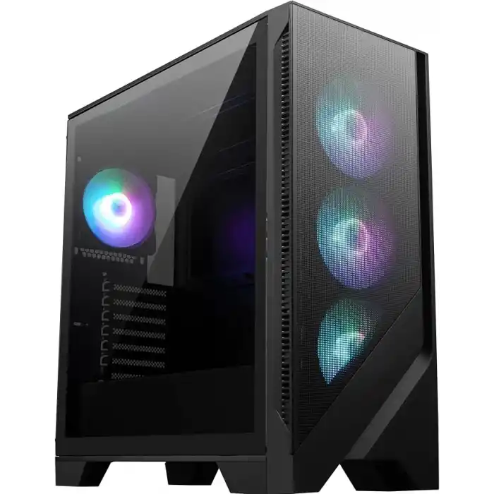 MSI MAG FORGE 320R AIRFLOW Temperli Cam 4x120mm ARGB Fan ATX Gaming Bilgisayar Kasası