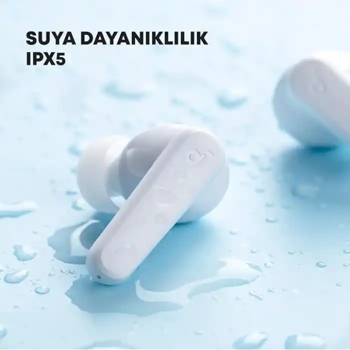 Anker Soundcore P20i Kulak İçi Bluetooth Kulaklık, 10 mm Sürücüler, Ayarlanabilir EQ, 30 Saat Çalma Süresi, IPX5 Su Geçirmez, Yapay Zekalı 2 Mikrofon, Beyaz - A3949