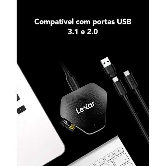 Lexar Multi-Card 3-in-1 USB 3.1 Type-C Reader