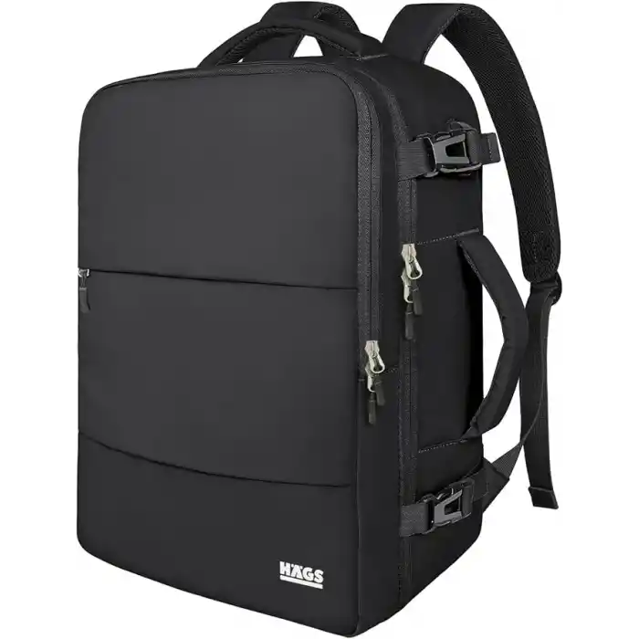 Haegs Laptop Sırt Çantası, Seyahat Çantası Hafif El Çantası Küçük Bavul Valiz, Uçak Onaylı Kabin Çantası, Erkek ve Bayan İçin, 15.6 inç Notebook Dizüstü Bilgisayar Laptop Macbook Çantası