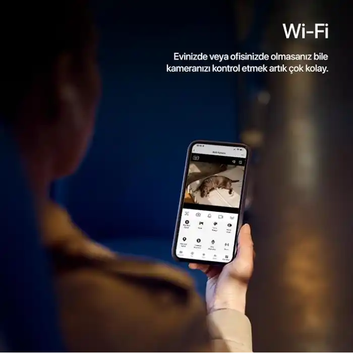 Xenon Smart Ev Kamerası 3MP WiFi Güvenlik Kamerası Mobil Kontrol Çift Yönlü Ses 350° PTZ Gece Görüş İç Mekan X7205