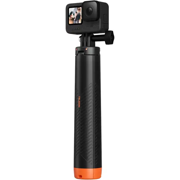 TELESIN Floating Tripod Selfie Stick (GoPro Hero13/12/11/10/9, Osmo Action 3/4/5 Pro Uyumlu Su Altı Selfi Çubuğu)