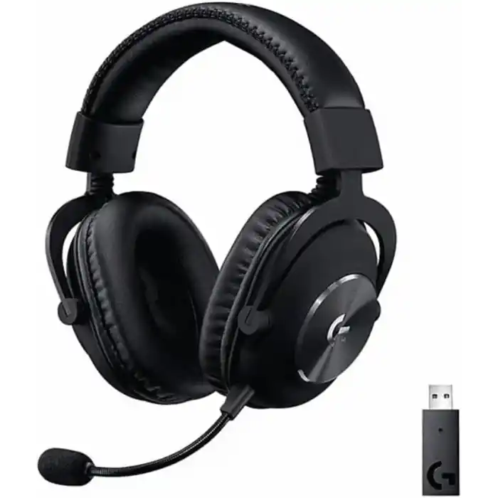 Logitech G PRO X 2 LIGHTSPEED Kablosuz Oyuncu Kulaklığı, Çıkarılabilir Boom Mikrofon, 50 mm Grafen Sürücüler, DTS:X Headphone 2.0, 7.1 Surround, Bluetooth/USB/3.5 mm Aux, PC, PS5, PS4, Switch, Siyah