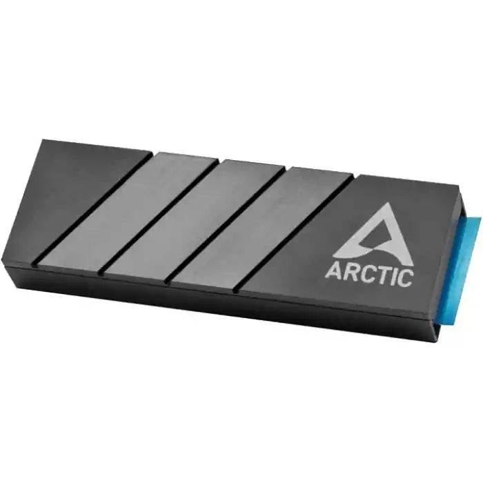 ARCTIC M2 Pro - M.2 2280 SSD için Isı Emici Soğutucu, ARCTIC TP-3 termal pedlerle, PC ve PS5 ile uyumlu, çift ve tek taraflı SSDler için - Siyah