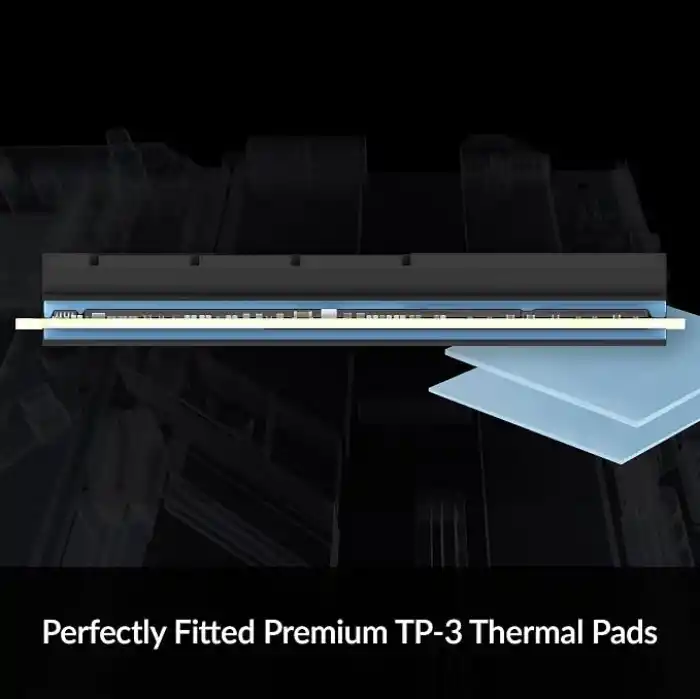 ARCTIC M2 Pro - M.2 2280 SSD için Isı Emici Soğutucu, ARCTIC TP-3 termal pedlerle, PC ve PS5 ile uyumlu, çift ve tek taraflı SSDler için - Siyah
