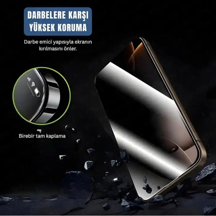 Ehr. iPhone 17 ile Uyumlu Darbelere Karşı Maksimum Koruma Sağlayan ve Kolay Uygulama Aparatlı Hiçbir Şekilide Telefonda Toz Bırakmayan Cam (iPhone 17)