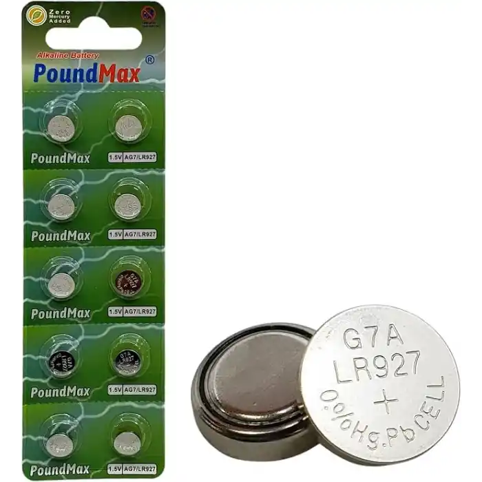 10x AG7, LR57, LR927, 395 1,5V Alkalin Pil Düğme Hücreleri, SR927, SR927W Saat oyuncakları, küçük elektronik cihazlar, saatler, araba anahtarları, uzaktan kumandalar, teraziler için
