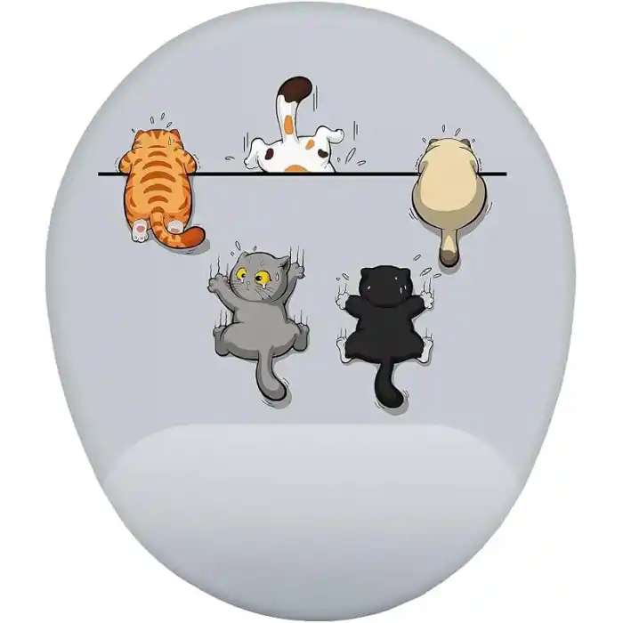 Yaramaz Kediler Bilek Destekli Mouse Pad