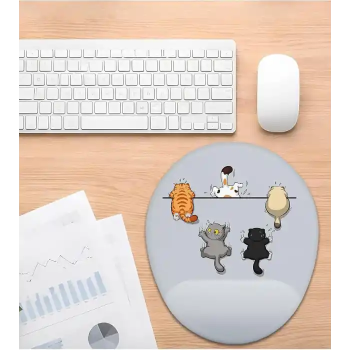 Yaramaz Kediler Bilek Destekli Mouse Pad