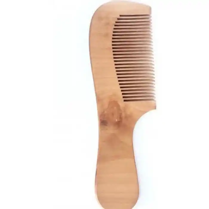Şık Ahşap Saplı Tarak 14 cm 20li Set