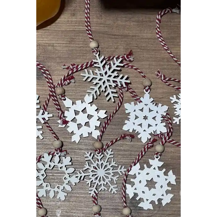 Şık Tasarım Doğal Ahşap Yılbaşı Ağaç Süsü 15 cm
