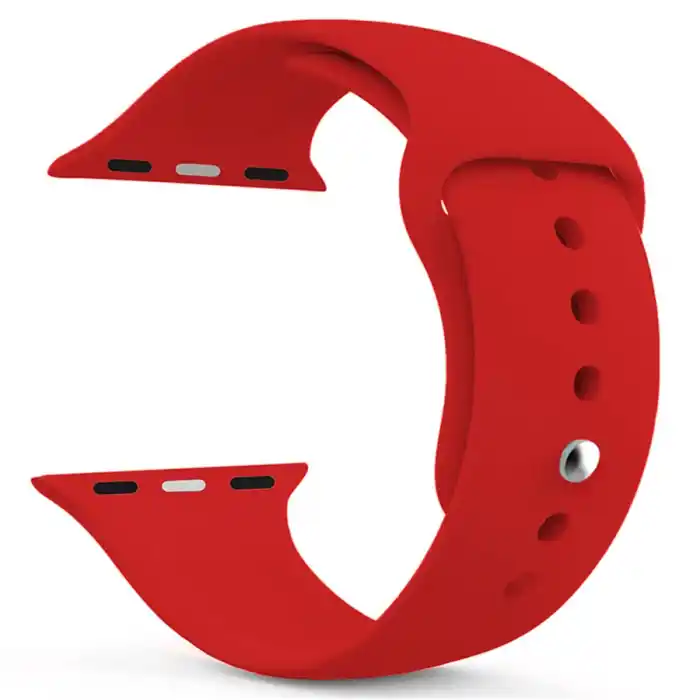 Esnek Silikon Kordon 42 44 Mm Kırmızı Akıllı Saat İçin