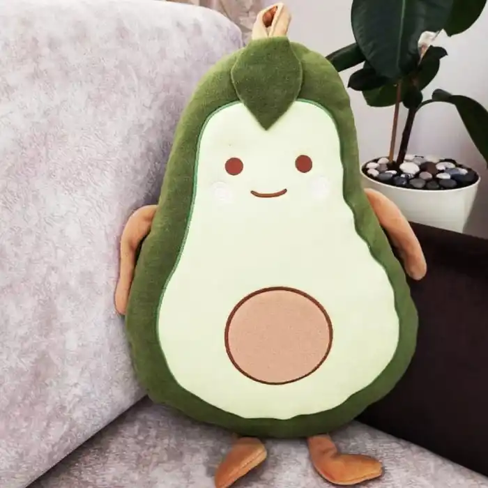 Şık Avokado Yastık 48 cm Polar Kumaş ile Konfor