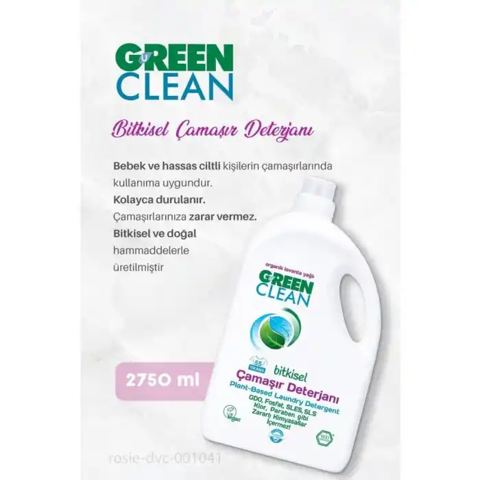 Çevre Dostu Bitkisel Çamaşır Deterjanı 2750 ml 55 Yıkama