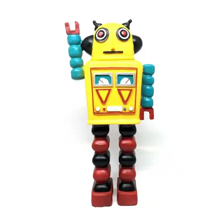 Renkli Tasarıma Sahip Uzaylı Robot Biblo Figürü