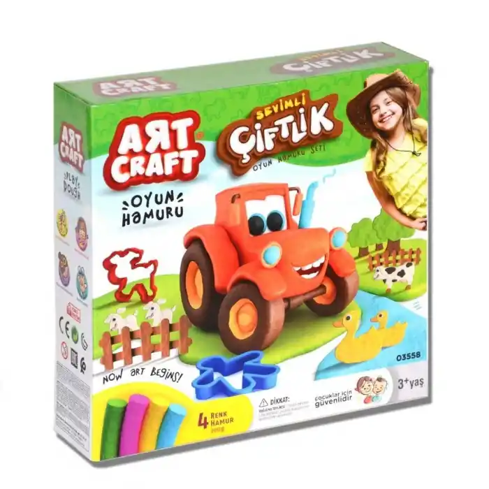Eğlenceli Çiftlik Oyun Hamuru Seti 1 Adet