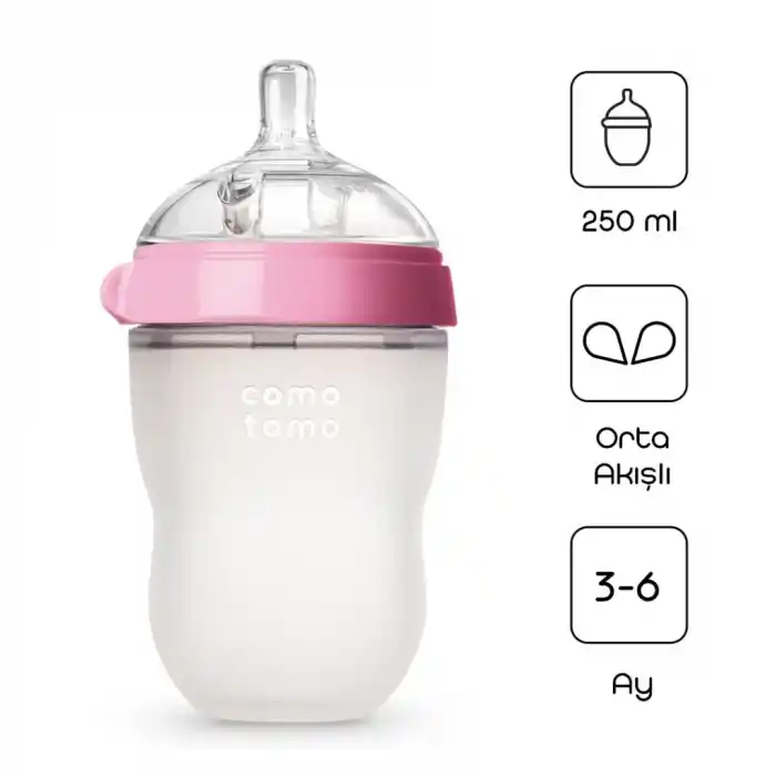 Antikolik Silikon Biberon 250 ml 3-6 İçin
