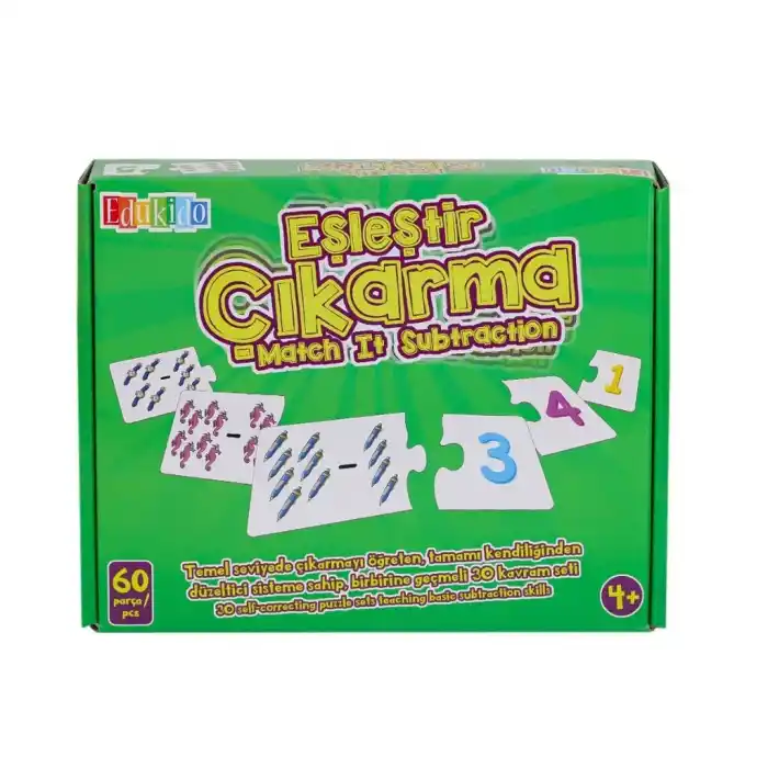 Eşleştir Çıkarma Oyun Seti 1 Adet Eğitici Aktivite