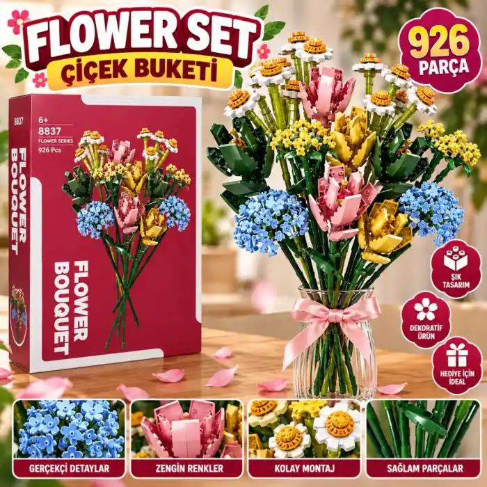 Şık Çiçek Buketi 926 Parça Seti