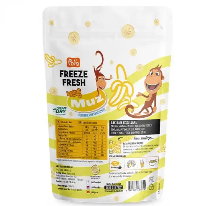 Kuru Muz Atıştırmalığı 20 Gr - Freeze Fresh