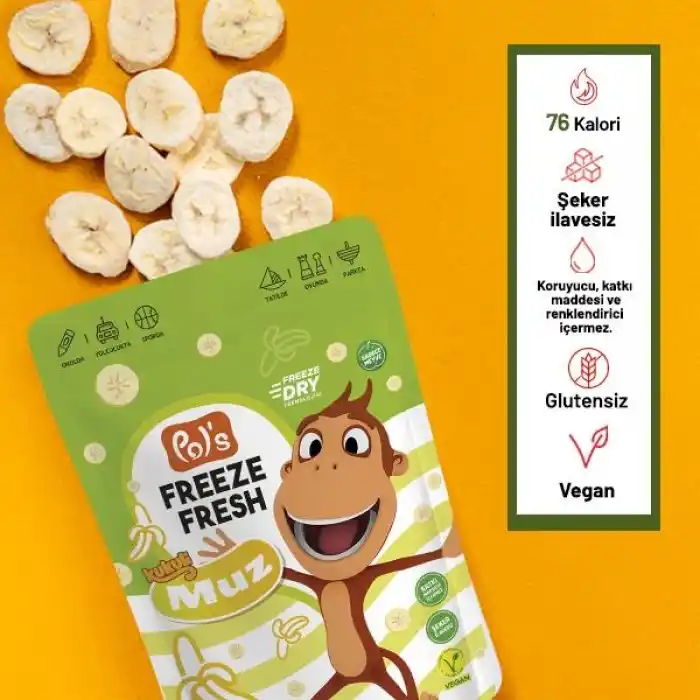 Kuru Muz Atıştırmalığı 20 Gr - Freeze Fresh
