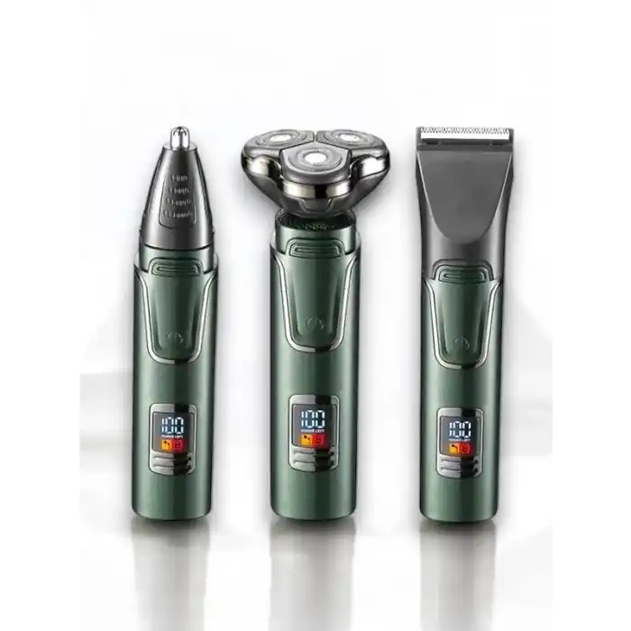 Ergonomik 3lü Tıraş Makinesi Seti - Sıfır Kesim ve Hassas Başlık