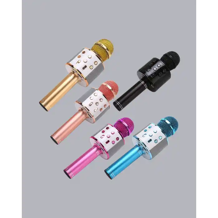 Yankı Efektli Kablosuz Bluetooth Karaoke Mikrofon 25 cm