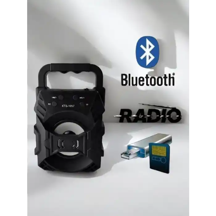 Taşınabilir Extra Bass Hoparlör 1057 Kablosuz Bağlantı