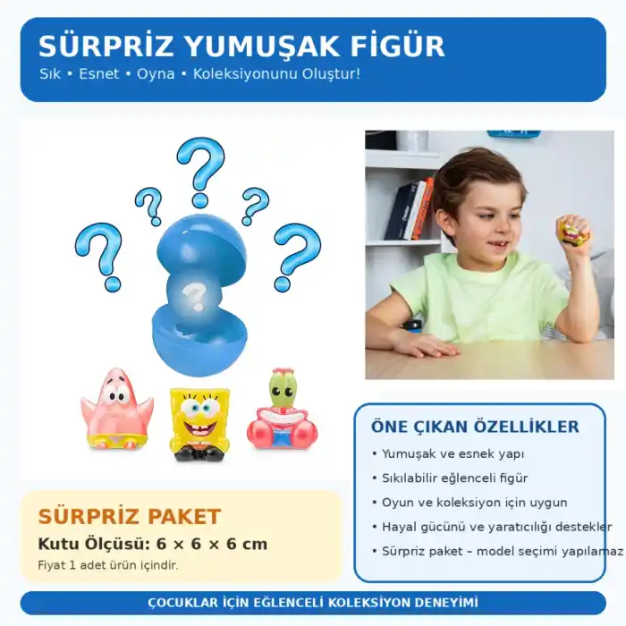 Sürpriz Figür Paketi 5li Set Eğlenceli Oyun