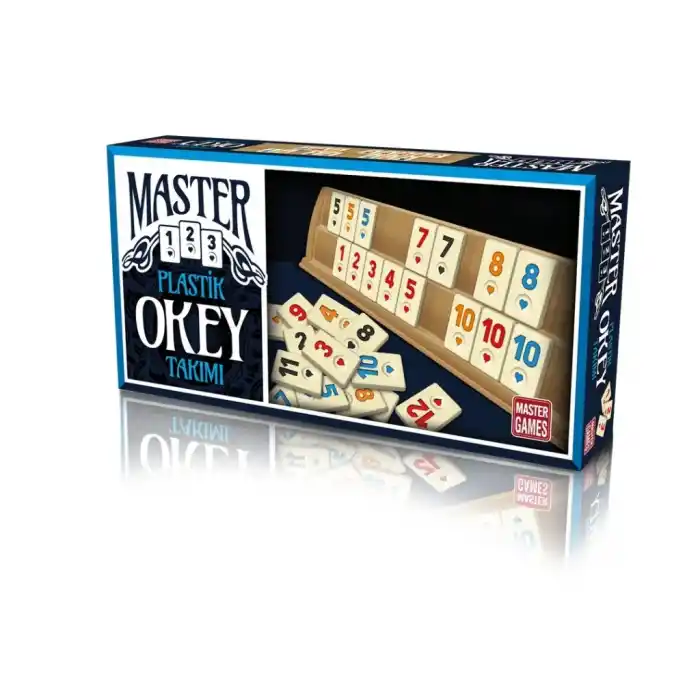 Renkli Okey Takımı 4 Kişilik Plastik Set