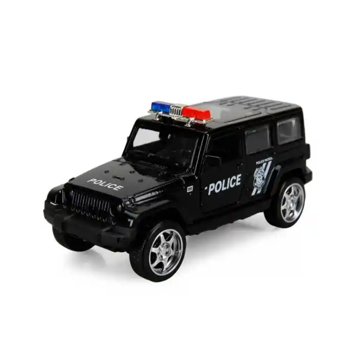 Işıklı Polis Jeep 12 cm Uzaktan Kumanda Aracı