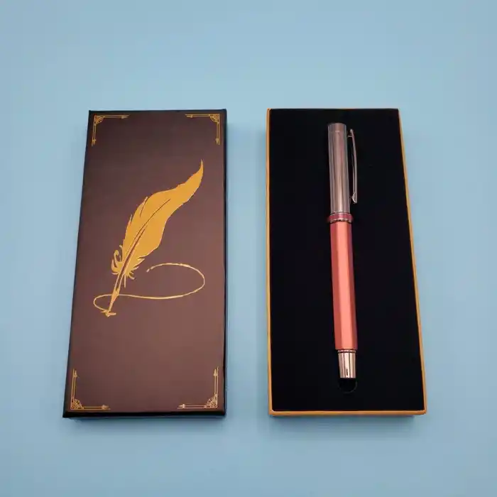 Şık Metal Bordo Kalem 14 cm Hediye Seçeneği