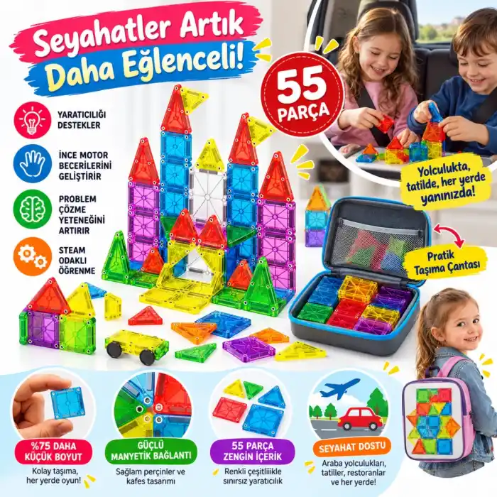 Seyahat İçin Deluxe 55 Parça Set