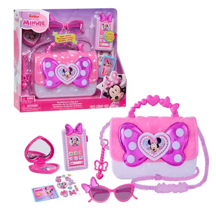 Mouse Temalı Kurdele Çanta Seti 1 Adet (Minnie Model)