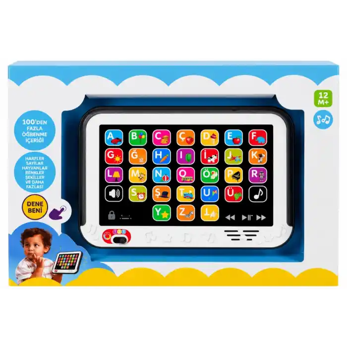 Eğitici Sesli Işıklı Tablet 1 Adet Çocuklar için