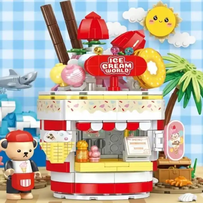Eğlenceli Teddy Dondurma Salonu 369 Parça Oyun Seti