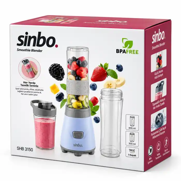 Pratik Smoothie Blender 300W Şık Tasarım Mutfak Aleti