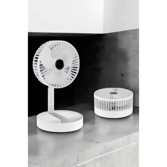 Katlanabilir Mini Fan Telefon Standlı 3 Kademeli Soğutucu