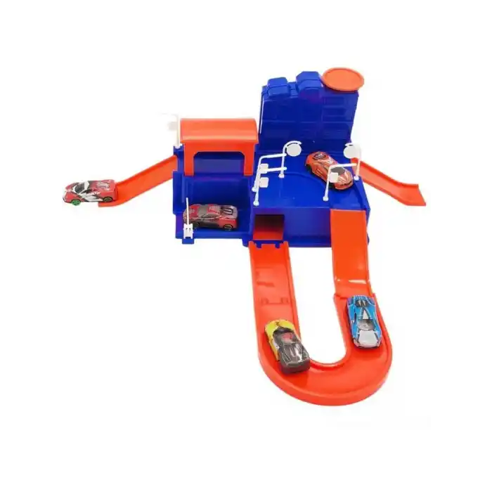 5 Araçlı Speed Racer Garaj Seti