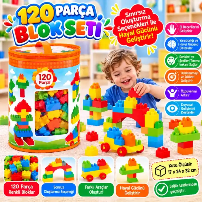 TCX 01255 Multi Bloklar 120 Parça