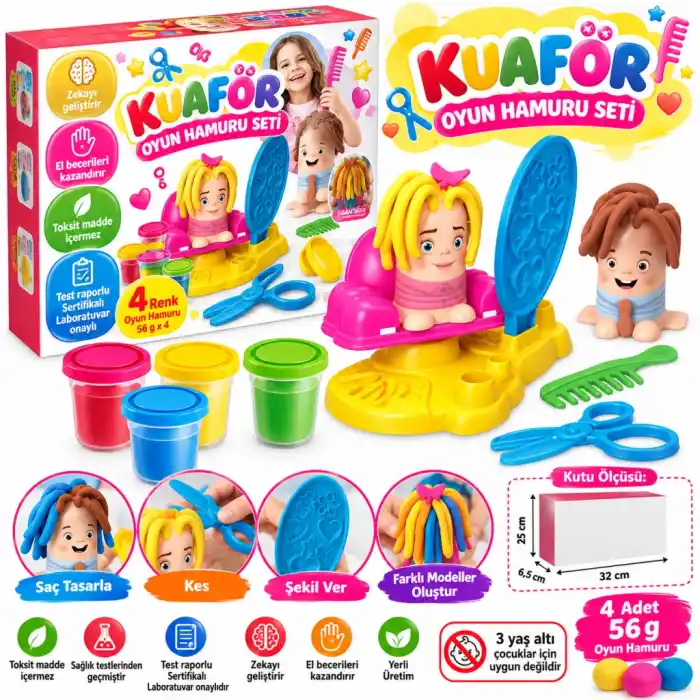 TCX 03458 KUAFÖR OYUN HAMUR SET