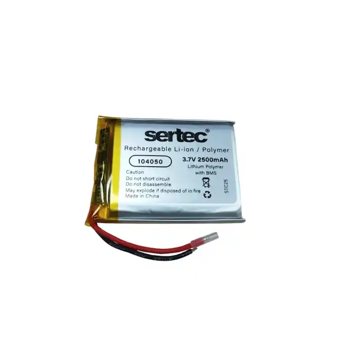 TCX 104050 3.7V 2500mAh Li-Polymer Pil (Devreli/1.5A)