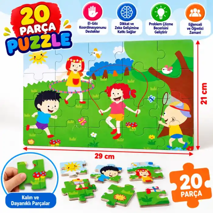 TCX 1276- İlkbahar Ahşap Yer Puzzle