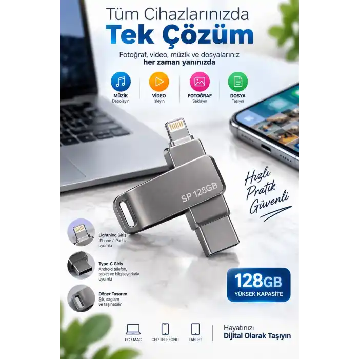 TCX 128 GB FLASH BELLEK